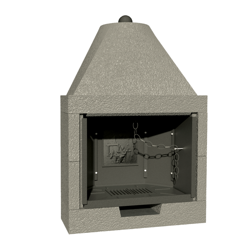 Camino Prefabbricato a legna M 100 TGH