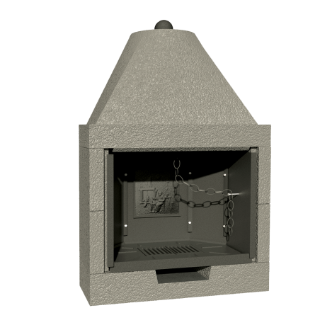 Camino Prefabbricato a legna M 100 TGH